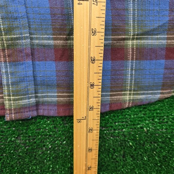 Wrangler Shirt Mens 2XL Plaid Flannel‎ Button Up Long Sleeve Western Cowboy - Picture 4 of 7